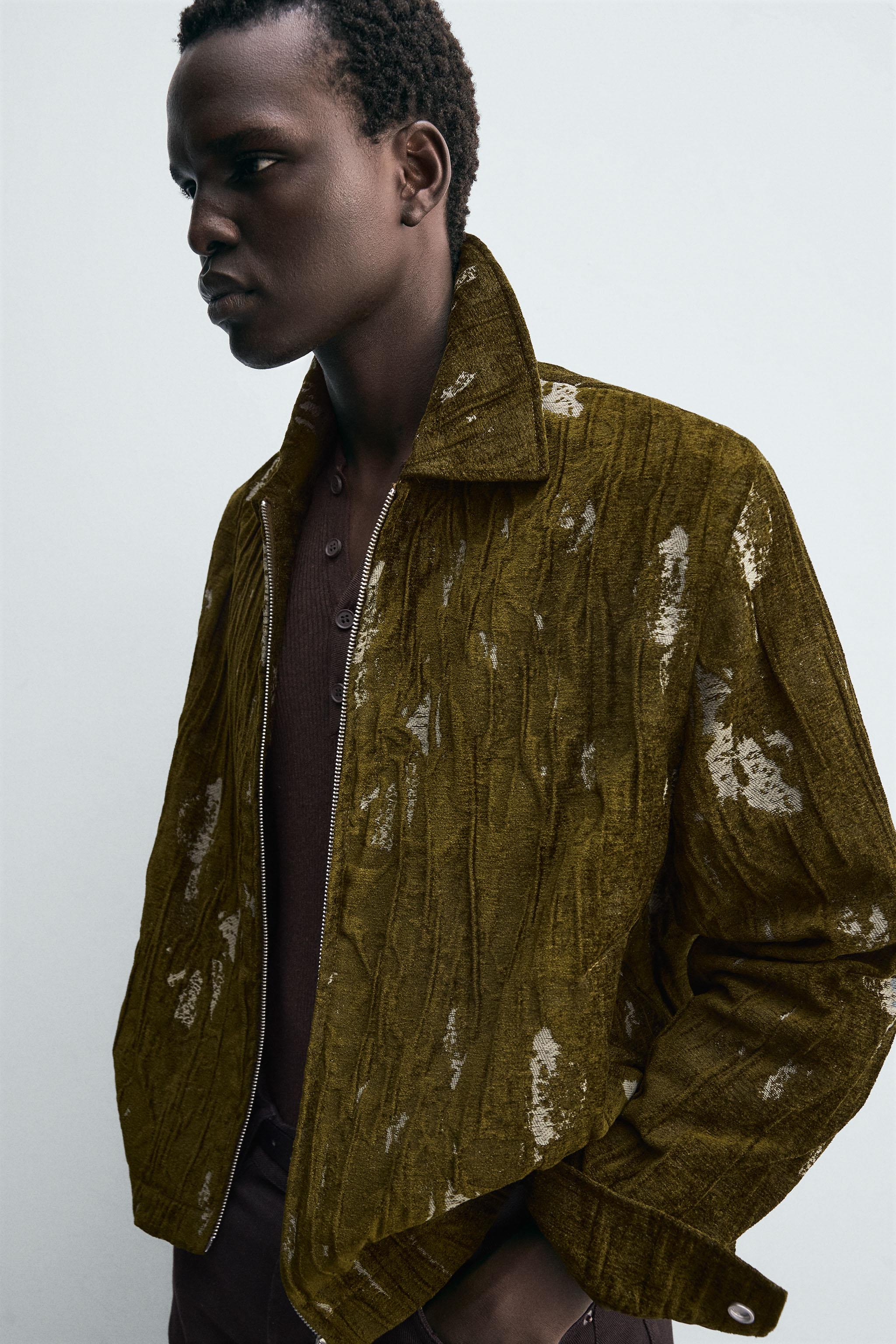 TEXTURED JACQUARD JACKET